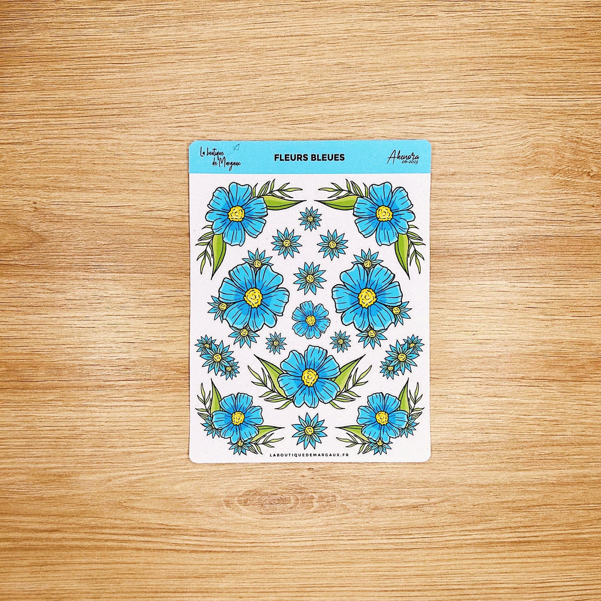 Stickers fleurs d'été bleues – Stickers STICKERS NATURE Fleurs