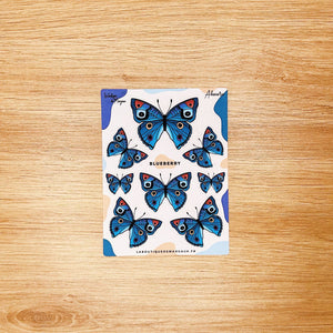 La Boutique de Margaux Sticker Blueberry Nuée de papillons - Stickers organisation papeterie margauxstips les astuces de margaux plan with me bullet journal