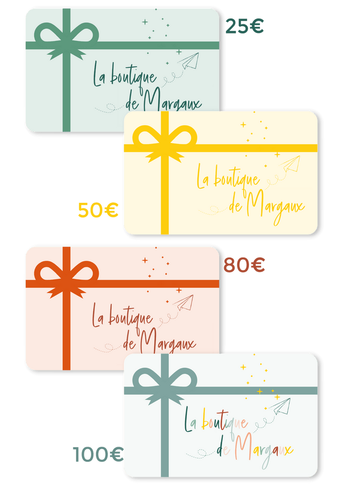La Boutique de Margaux Gift Cards 100,00 € CARTE-CADEAU organisation papeterie margauxstips les astuces de margaux plan with me bullet journal
