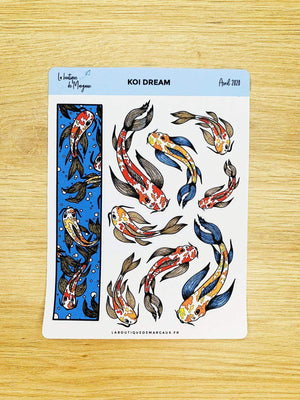 La Boutique de Margaux Sticker Koi Dream - Stickers organisation papeterie margauxstips les astuces de margaux plan with me bullet journal