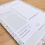 Planner Journalier "Printemps"- Bloc-notes A5