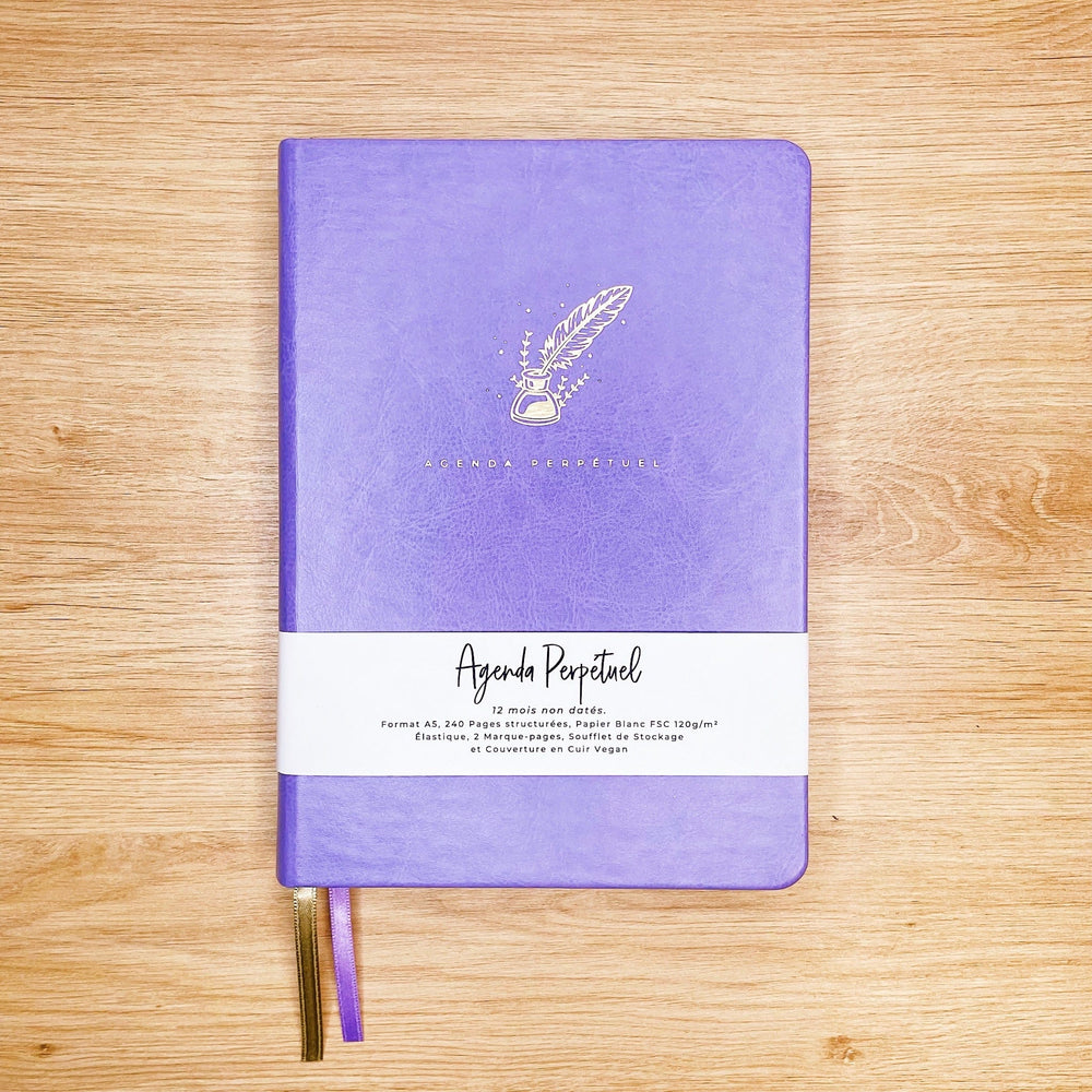 Agenda Perpétuel "Crocus", nouvelle édition - Carnet A5