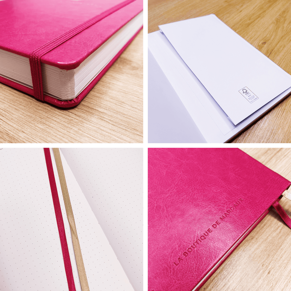 La boutique de Margaux Carnet Agenda Perpétuel "Framboise", nouvelle édition - Carnet A5 organisation papeterie margauxstips les astuces de margaux plan with me bullet journal