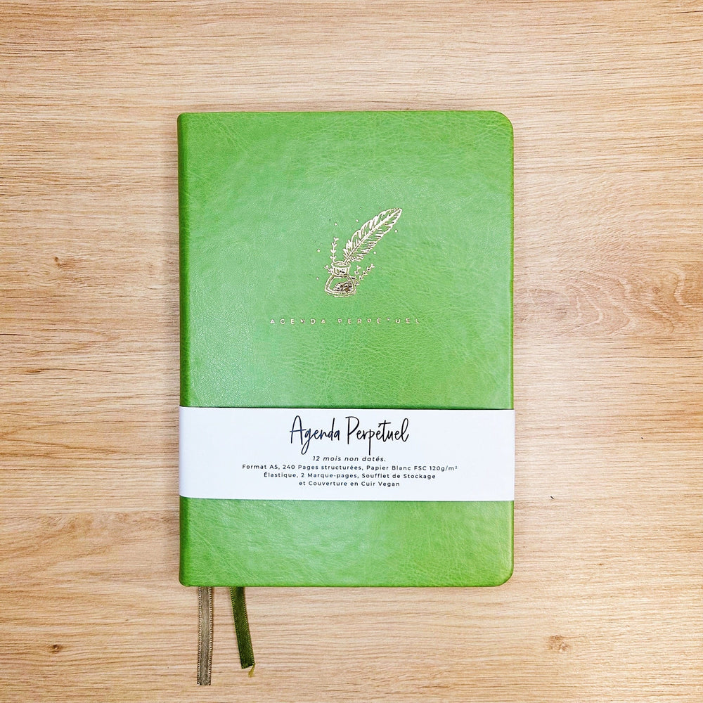 Agenda Perpétuel "Trèfle", nouvelle édition - Carnet A5