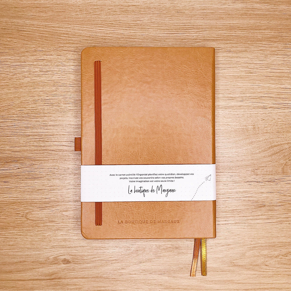 La boutique de Margaux Carnet Bullet Journal l'Organisé "Cappuccino" - Carnet A5 organisation papeterie margauxstips les astuces de margaux plan with me bullet journal