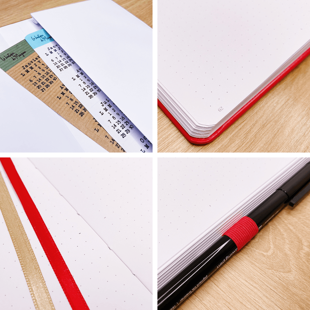 La boutique de Margaux Carnet Bullet Journal l'Organisé "Fraise"- Carnet A5 organisation papeterie margauxstips les astuces de margaux plan with me bullet journal