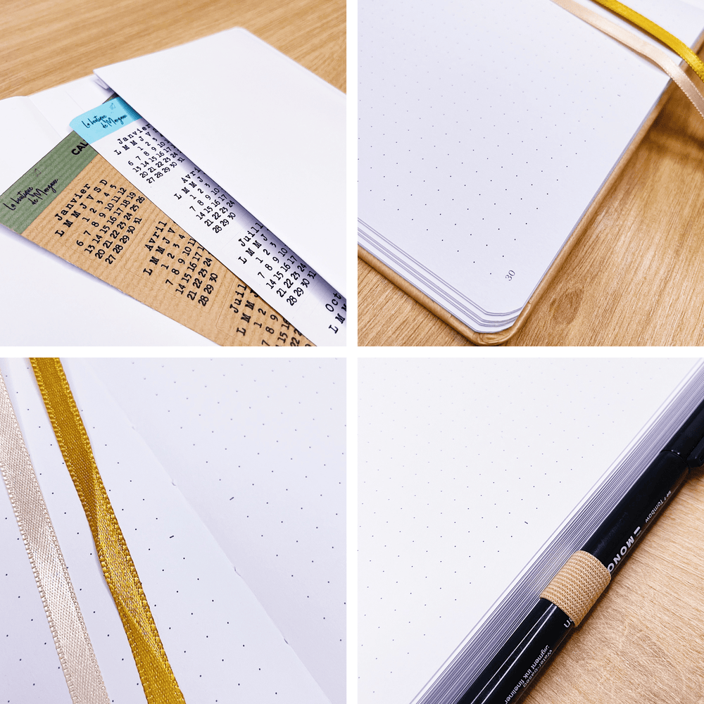 La boutique de Margaux Carnet Bullet Journal l'Organisé "Latte" - Carnet A5 organisation papeterie margauxstips les astuces de margaux plan with me bullet journal