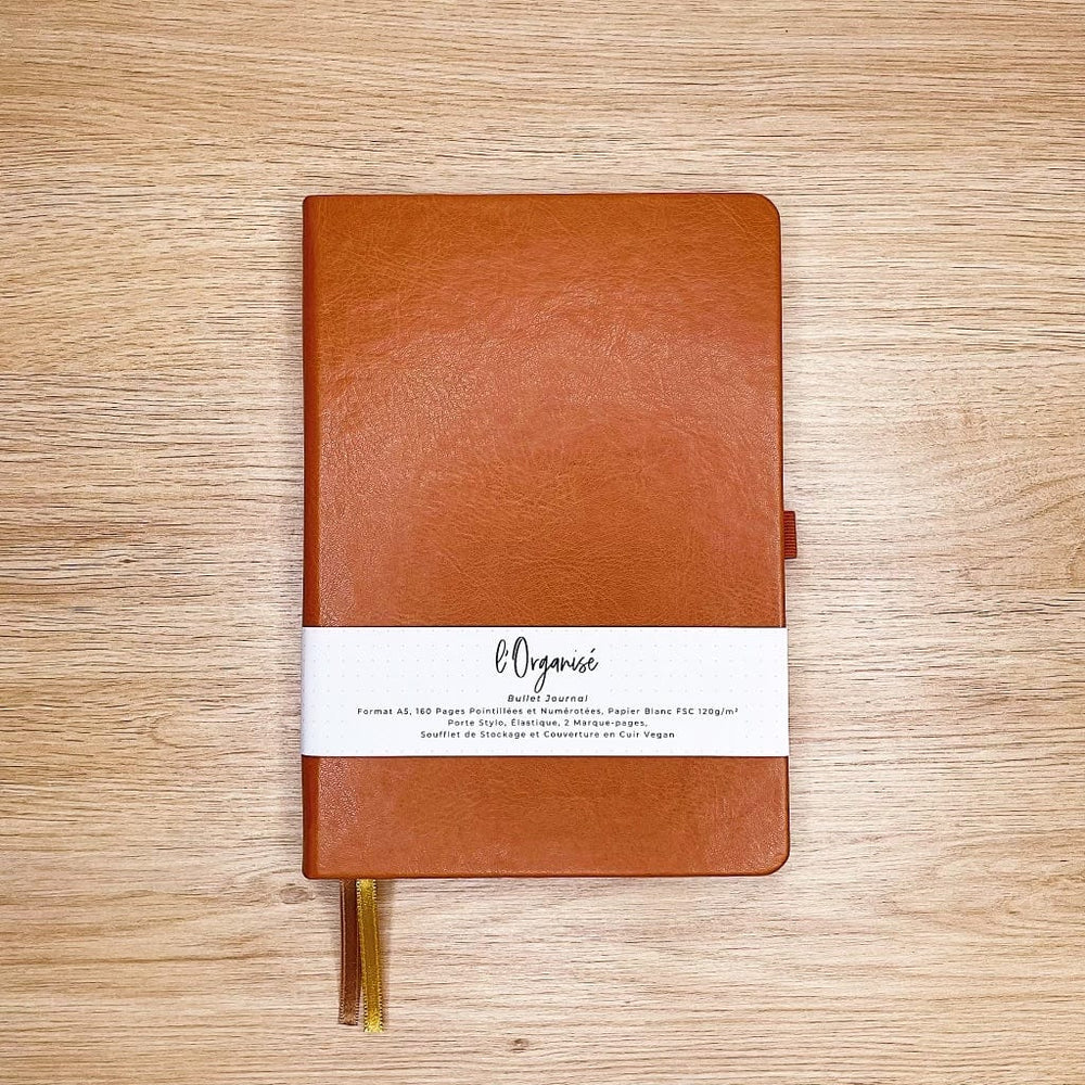 La boutique de Margaux Carnet Bullet Journal l'Organisé "Macchiato" - Carnet A5 organisation papeterie margauxstips les astuces de margaux plan with me bullet journal