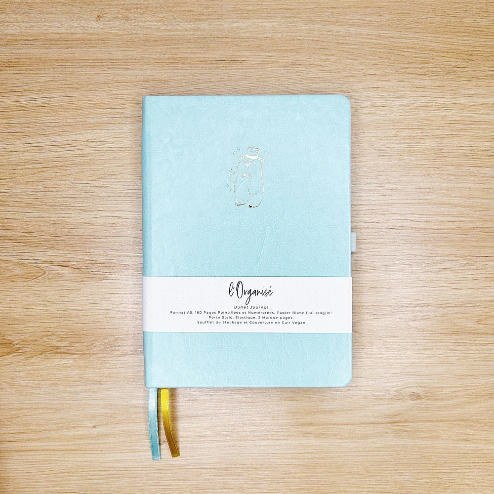 La boutique de Margaux Carnet Bullet Journal l'Organisé "Ourson" - Carnet A5 organisation papeterie margauxstips les astuces de margaux plan with me bullet journal