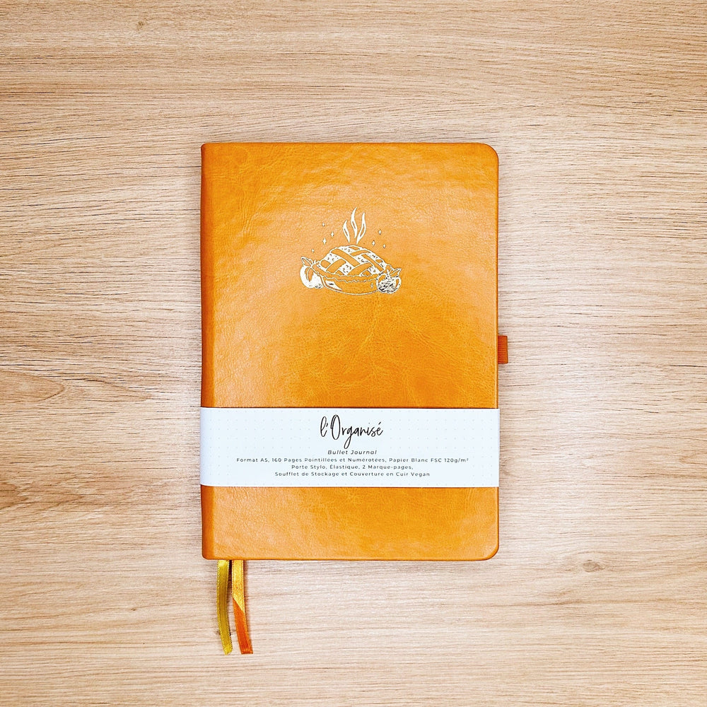 La boutique de Margaux Carnet Bullet Journal l'Organisé "Tarte aux pommes - Carnet A5 organisation papeterie margauxstips les astuces de margaux plan with me bullet journal