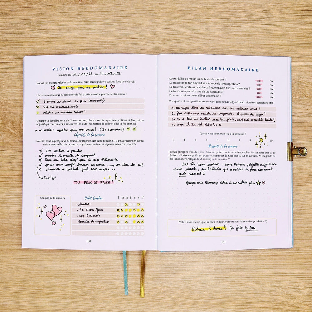 La boutique de Margaux Carnet Carnet VIE "Ciel" - Carnet A5 organisation papeterie margauxstips les astuces de margaux plan with me bullet journal