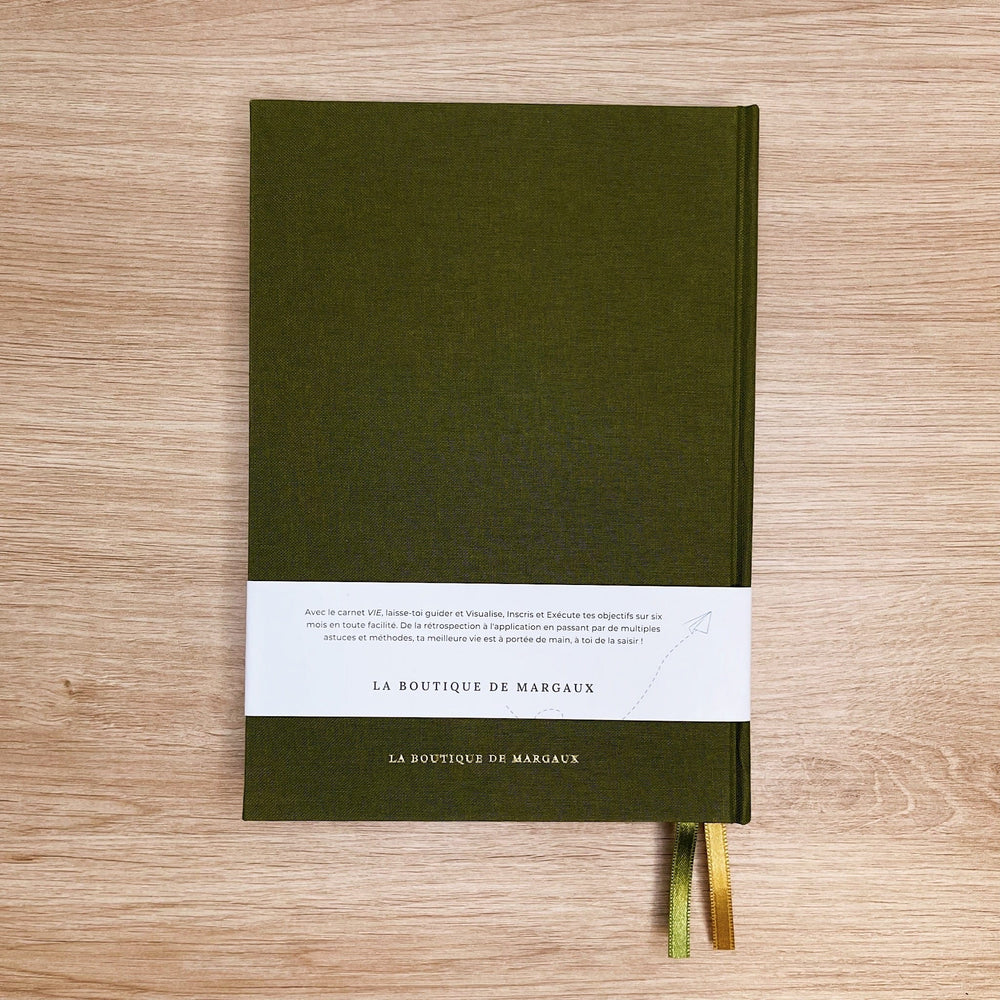 La boutique de Margaux Carnet Carnet VIE "Olive" - Carnet A5 organisation papeterie margauxstips les astuces de margaux plan with me bullet journal
