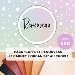 Pack "Coffret Renouveau + 1 carnet l'Organisé Coffee Time"