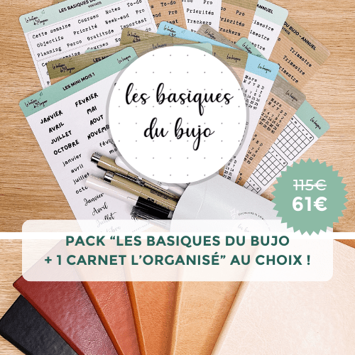 Pack "Les basiques du bujo + 1 carnet Coffee Time"