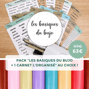 Fast Bundle Carnet Pack "Les basiques du bujo + 1 carnet l'Organisé" organisation papeterie margauxstips les astuces de margaux plan with me bullet journal