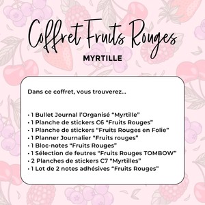 La boutique de Margaux Coffret Myrtille - Coffret #12 organisation papeterie margauxstips les astuces de margaux plan with me bullet journal