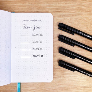 La Boutique de Margaux Feutres MONO Drawing Pen Fineliner de TOMBOW - Stylos organisation papeterie margauxstips les astuces de margaux plan with me bullet journal