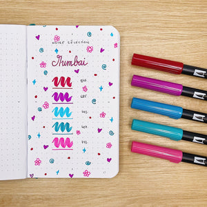 La Boutique de Margaux Feutres Notre sélection "Mumbai TOMBOW" - Feutres pinceaux organisation papeterie margauxstips les astuces de margaux plan with me bullet journal