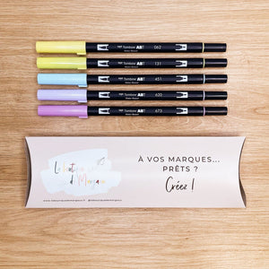 La Boutique de Margaux Feutres Notre sélection "Sorbet TOMBOW" - Feutres pinceaux organisation papeterie margauxstips les astuces de margaux plan with me bullet journal