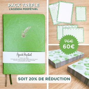 La boutique de Margaux Lot "Trèfle" - L'Agenda Perpétuel organisation papeterie margauxstips les astuces de margaux plan with me bullet journal