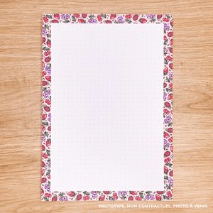 La boutique de Margaux Papeterie Bloc-notes "Fruits rouges" - Bloc-notes A5 organisation papeterie margauxstips les astuces de margaux plan with me bullet journal