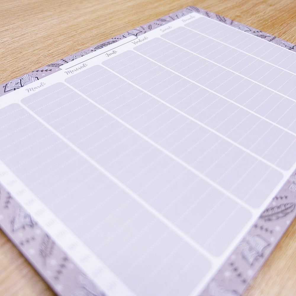 La boutique de Margaux Papeterie Emploi du temps "L'Intemporel Grimoire" - Bloc-notes A5 organisation papeterie margauxstips les astuces de margaux plan with me bullet journal