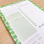 La boutique de Margaux Papeterie Planner Journalier "Trèfle"- Bloc-notes A5 organisation papeterie margauxstips les astuces de margaux plan with me bullet journal