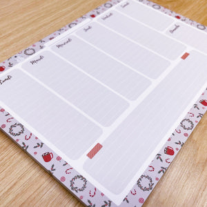 La boutique de Margaux Papeterie Semainier "Hiver" - Bloc-notes A5 organisation papeterie margauxstips les astuces de margaux plan with me bullet journal