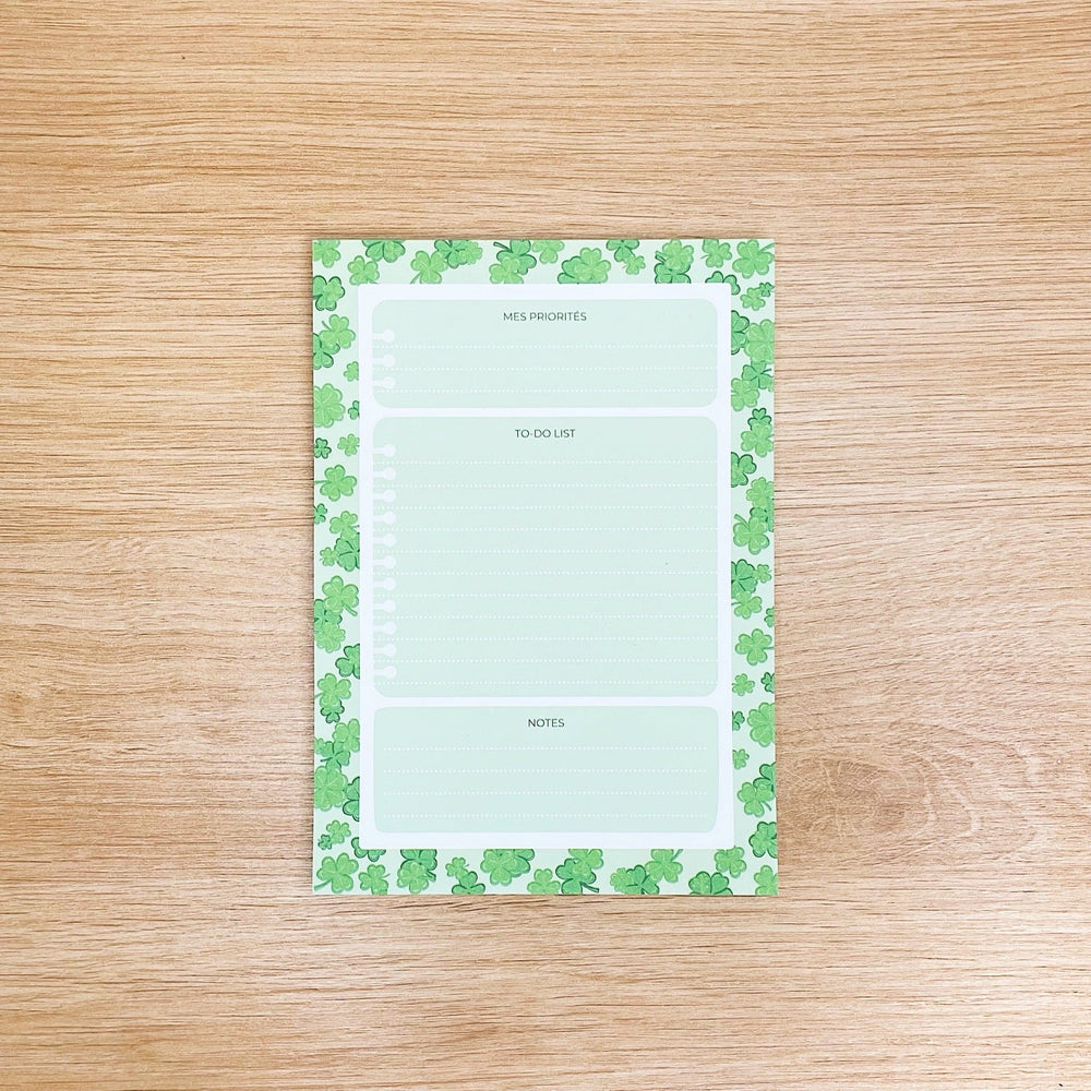 To-do list "Trèfle" - Bloc-notes A6