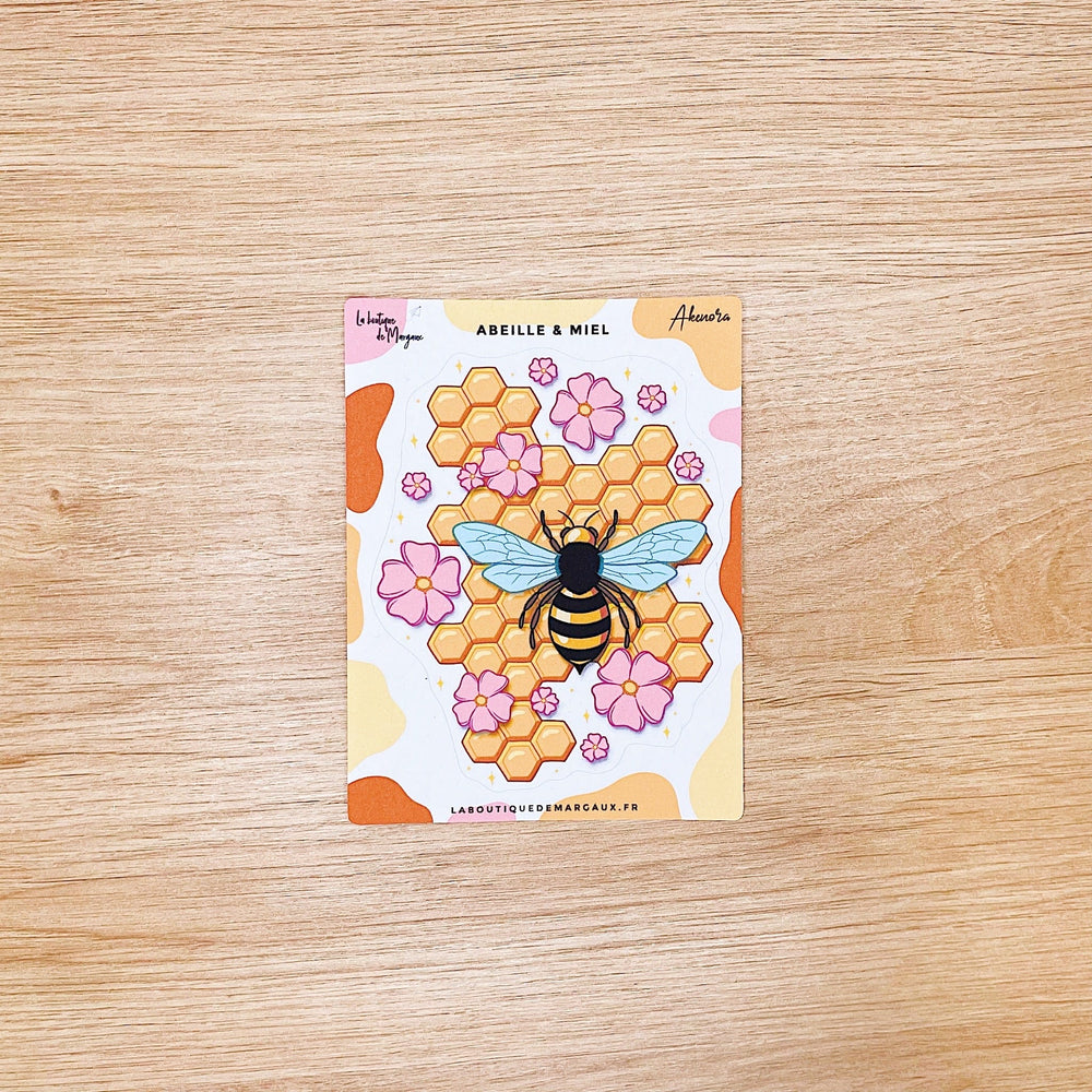 La Boutique de Margaux Sticker Abeilles et miel - Illustration Abeilles et miel  - Stickers C7 organisation papeterie margauxstips les astuces de margaux plan with me bullet journal