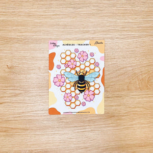 La Boutique de Margaux Sticker Alvéoles - Tracker 1 Abeilles et miel  - Stickers C7 organisation papeterie margauxstips les astuces de margaux plan with me bullet journal