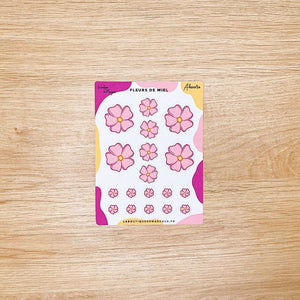 La Boutique de Margaux Sticker Fleurs de miel Abeilles et miel  - Stickers C7 organisation papeterie margauxstips les astuces de margaux plan with me bullet journal