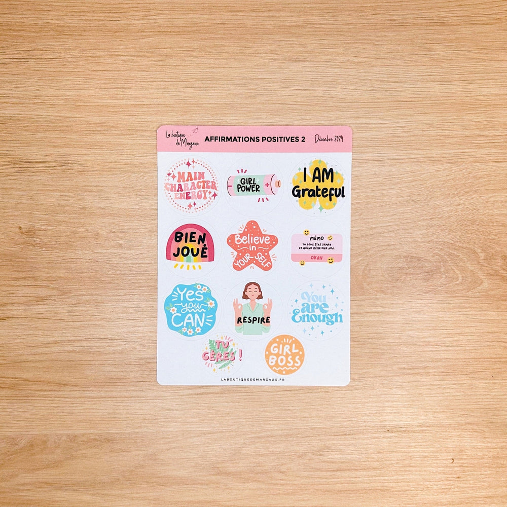 Affirmations positives 2 - Stickers