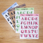 Alphabet fleuri - Stickers