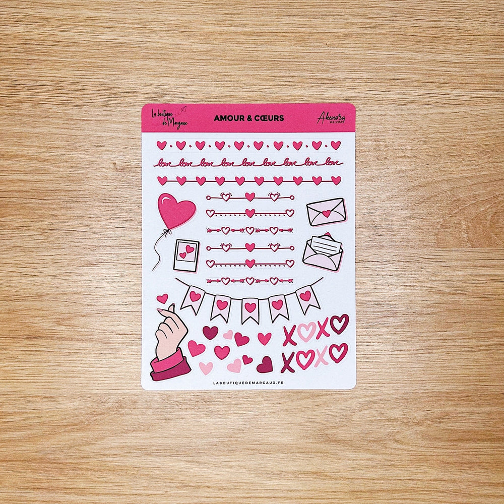 Amour & Cœurs - Stickers