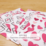 Amour & mini cœurs - Stickers C7