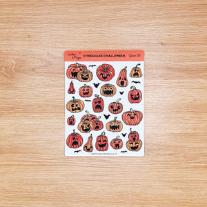 La Boutique de Margaux Sticker Citrouilles d'Halloween - Stickers organisation papeterie margauxstips les astuces de margaux plan with me bullet journal