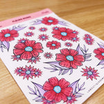 La Boutique de Margaux Sticker Fleurs roses - Stickers organisation papeterie margauxstips les astuces de margaux plan with me bullet journal