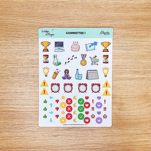 La Boutique de Margaux Sticker Gommettes 1 - Stickers organisation papeterie margauxstips les astuces de margaux plan with me bullet journal