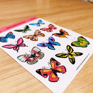La Boutique de Margaux Sticker Papillons en folie - Stickers organisation papeterie margauxstips les astuces de margaux plan with me bullet journal