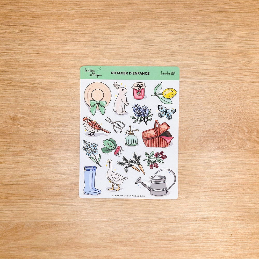 Potager d'enfance - Stickers