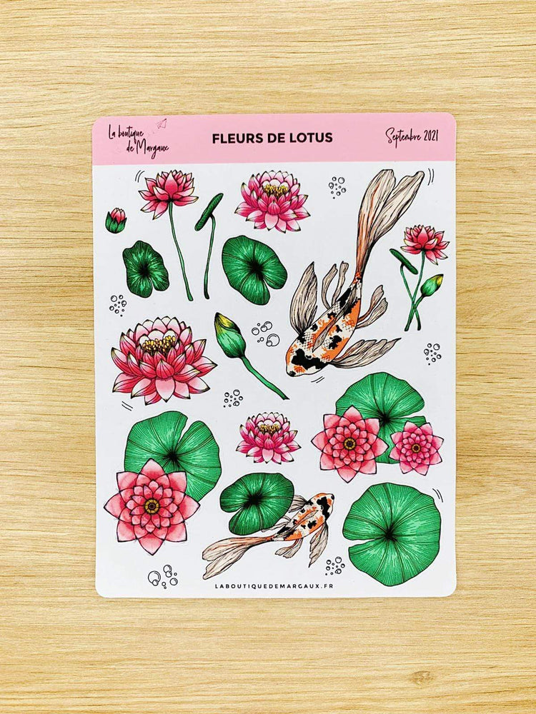 Fleurs de Lotus - Stickers