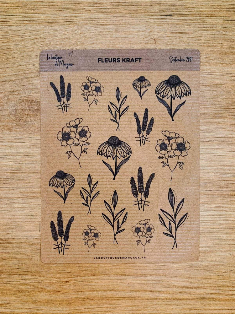 Fleurs Kraft - Stickers
