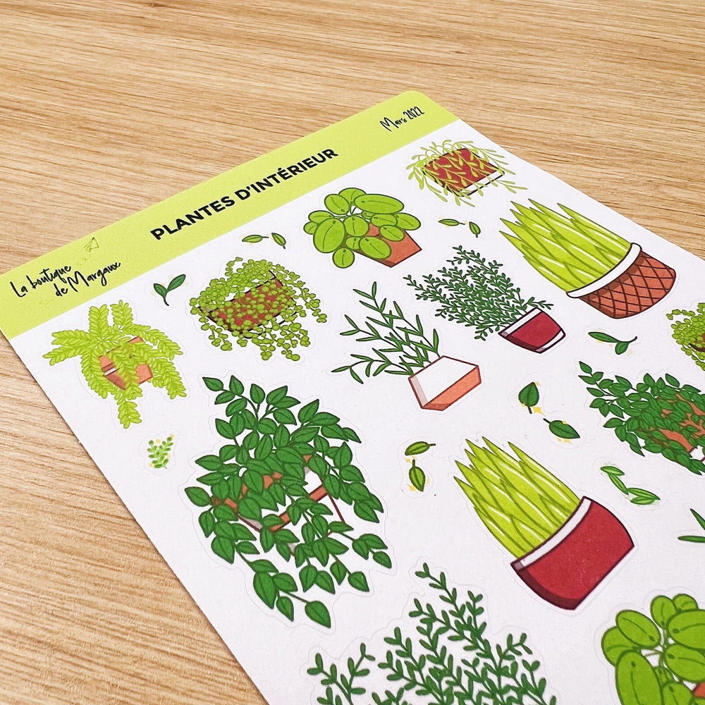 Plantes d'intérieur - Stickers – La boutique de Margaux