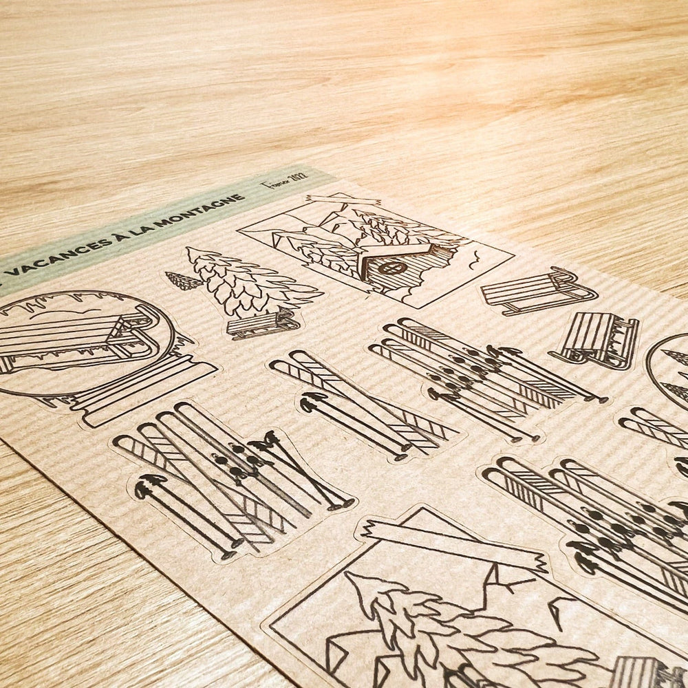 La Boutique de Margaux Sticker Vacances à la montagne - Stickers organisation papeterie margauxstips les astuces de margaux plan with me bullet journal